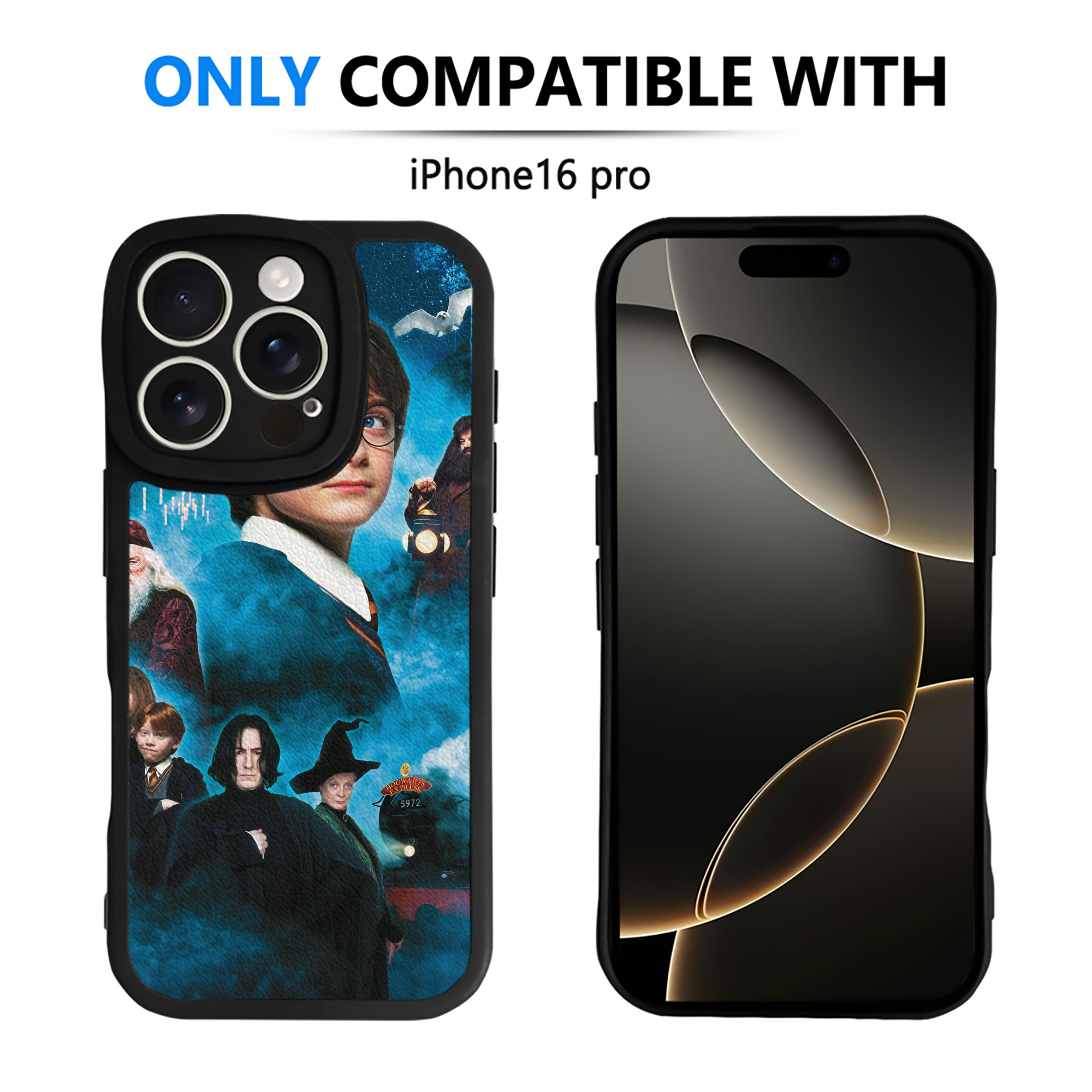 （画像用） Harry Potter ハリー・ポッターシリーズ 【iPhone 16シリーズ対応】シリコンスマホケース（レザー調） 材質：シリコン